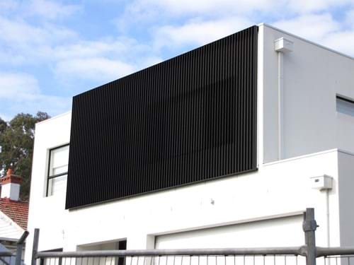 Bayside Privacy Screens design Feature Screens that filter privacy, light and sound