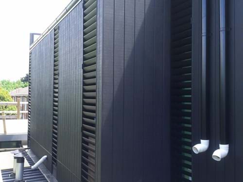 Bayside Privacy Screens deliver powder coated aluminium Fixed Louvre Blade Window Screens